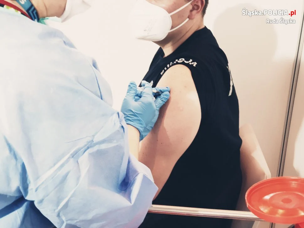 Kolejni policjanci z Rudy Śląskiej zaszczepieni!