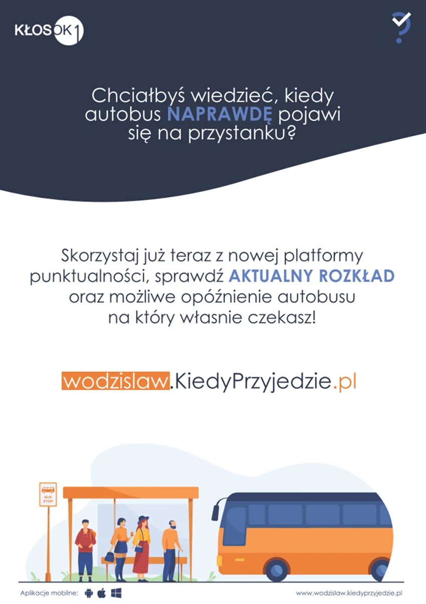 Sprawdź, kiedy przyjedzie autobus - aplikacja