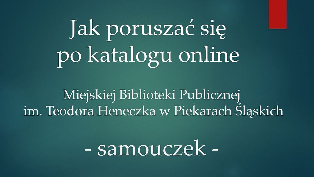 Bibliotekarze uczą, jak korzystać z katalogu online