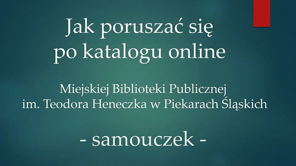 Bibliotekarze uczą, jak korzystać z katalogu online