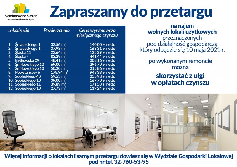 Przetargi na lokale użytkowe