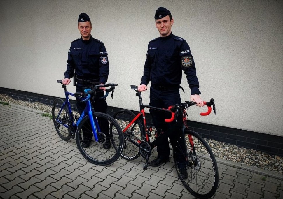 Śląski rowerowy team z pomocą dla łódzkiego policjanta