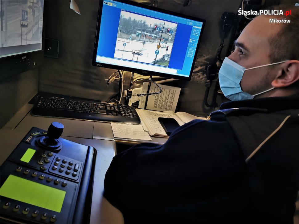 Ruchome Stanowisko Dowodzenia w działaniach mikołowskiej drogówki