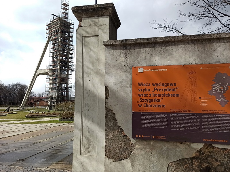 Szyb Prezydent w Chorzowie zostanie odnowiony. Prace konserwacyjne zostały już rozpoczęte
