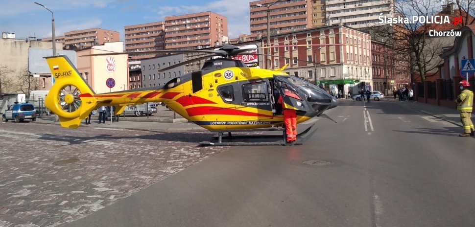 Akcja ratunkowa z udziałem śmigłowca LPR