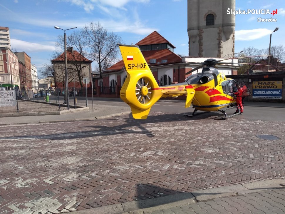 Akcja ratunkowa z udziałem śmigłowca LPR