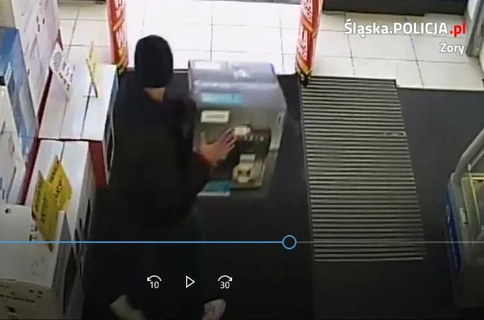 Rozpoznajesz tego mężczyznę? Ukradł ekspres do kawy...