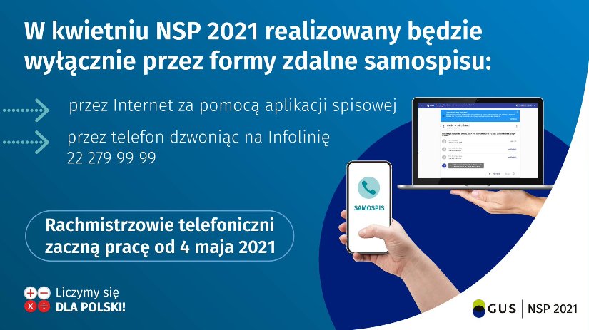 Spis Powszechny - w kwietniu wizyty rachmistrzów odwołane