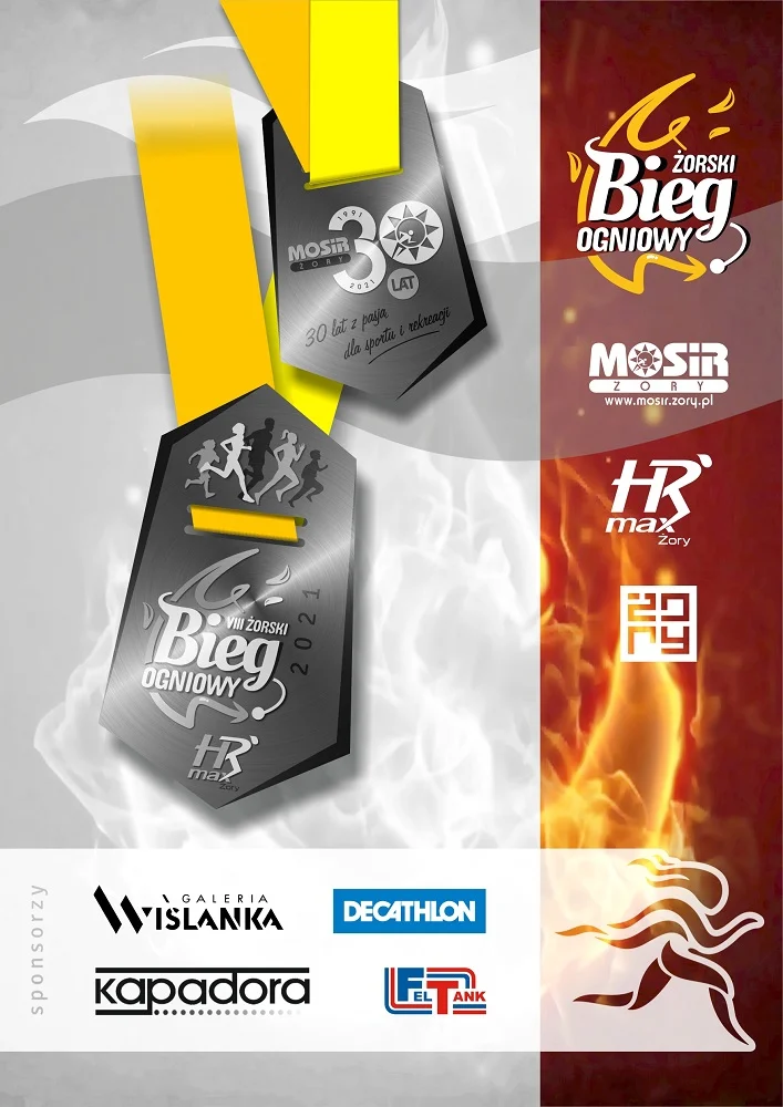 Prezentujemy medal 8. Żorskiego Biegu Ogniowego, limit miejsc powoli się wyczerpuje