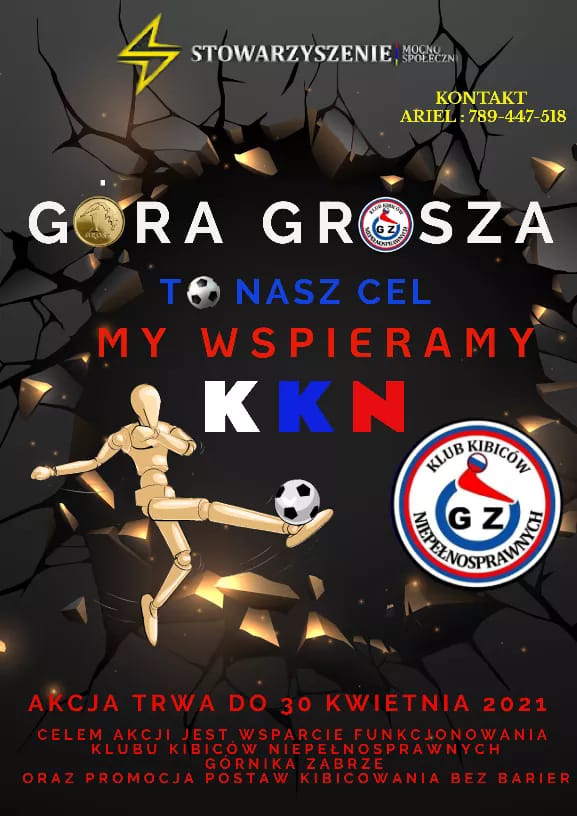„Góra Grosza” dla niepełnosprawnych kibiców Górnika Zabrze
