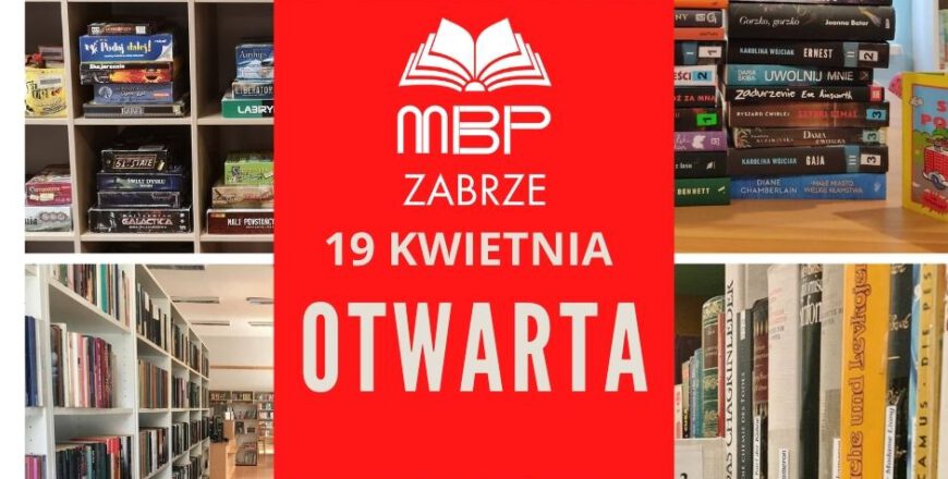 Od 19 kwietnia wybrane filie Miejskiej Biblioteki Publicznej są otwarte