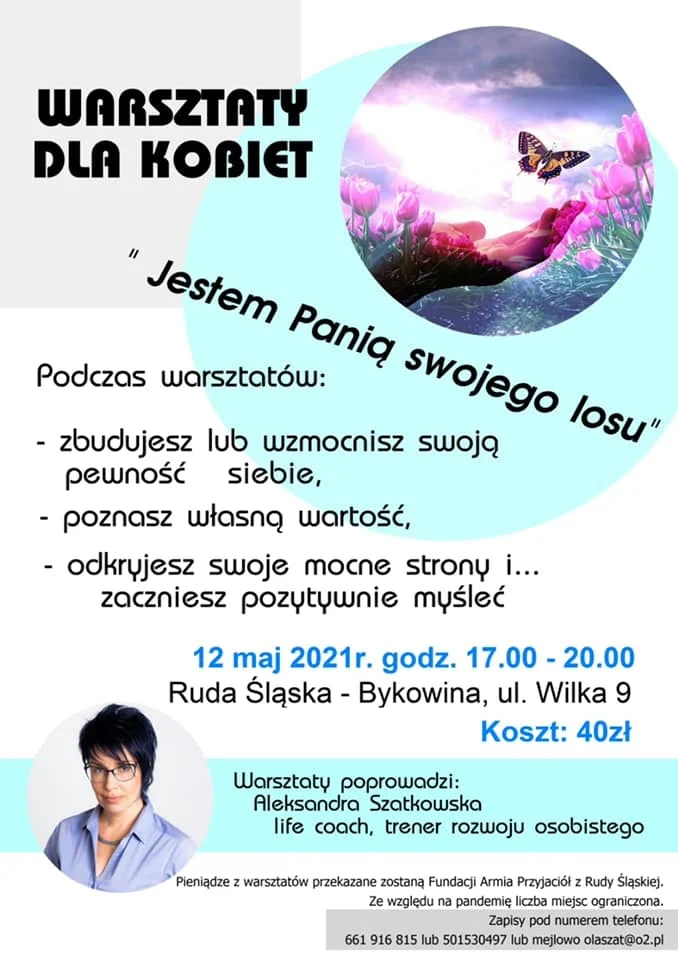 Warsztaty dla kobiet "Jestem Panią swego losu"