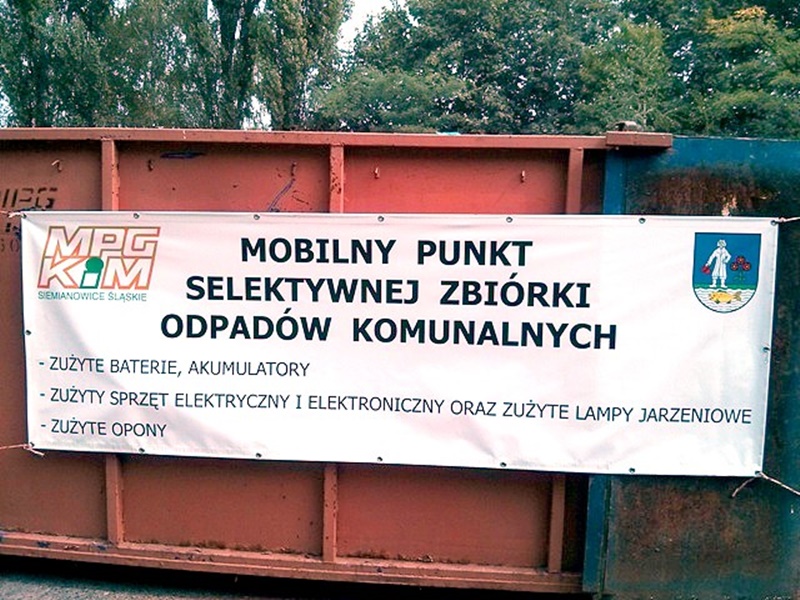 Mobilne punkty selektywnej zbiórki odpadów