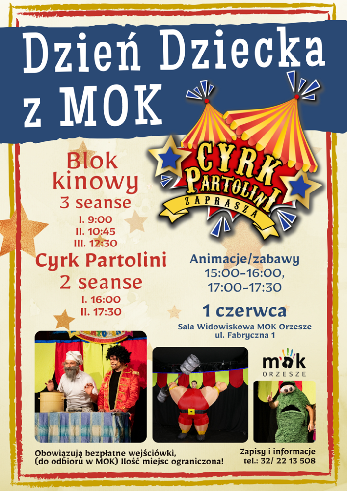 Atrakcje z okazji Dnia Dziecka w orzeskim ośrodku kultury