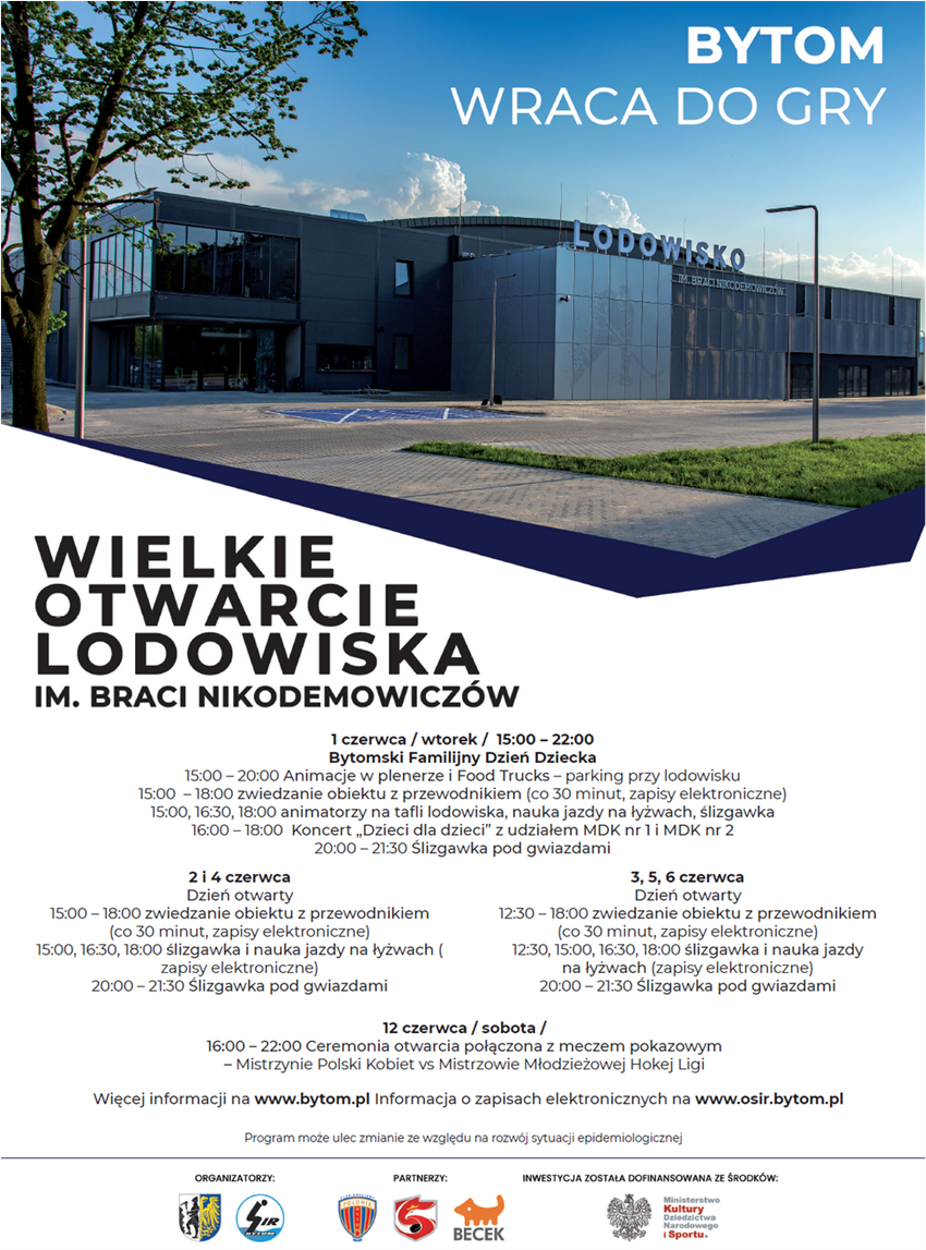 1 czerwca otwiera się nowa hala lodowiska. Ruszyły zapisy na zwiedzanie i ślizgawki