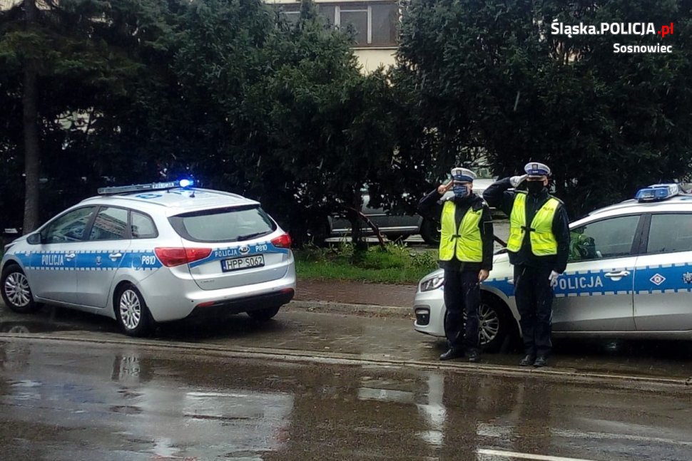 Sosnowieccy policjanci oddali hołd zastrzelonemu na służbie koledze