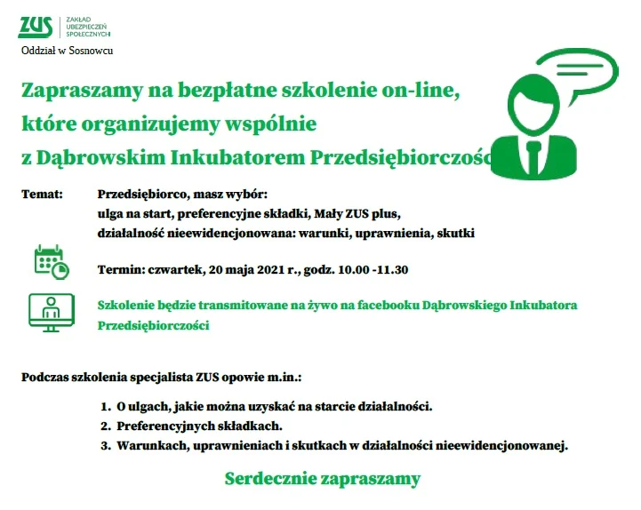 Bezpłatne szkolenie dla małych firm
