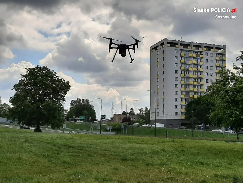 Działania "Bezpieczny Pieszy" ze wsparciem z powietrza
