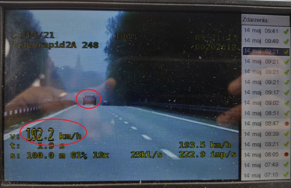 Pędził z prędkością 193 km/h