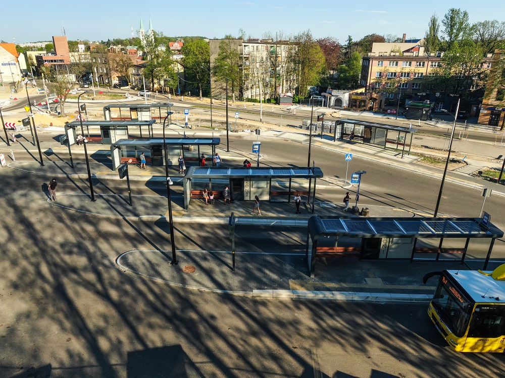 Centrum przesiadkowe będzie miało nowoczesne wiaty i podgrzewane ławki