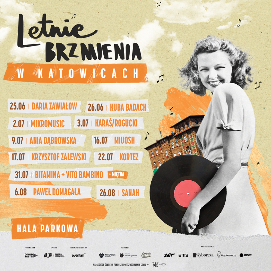 Letnie Brzmienia Katowice 2021: Ogłaszamy kolejnych artystów! [HARMONOGRAM]