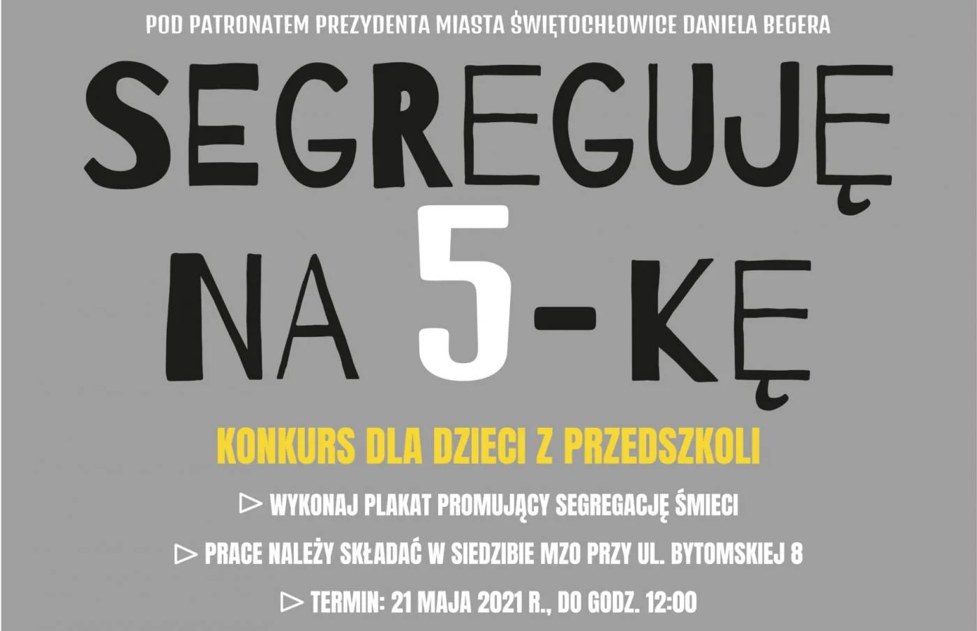 Konkurs "Segreguję na 5-kę"