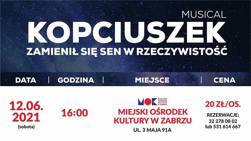 Musical "Kopciuszek" w Miejskim Ośrodku Kultury