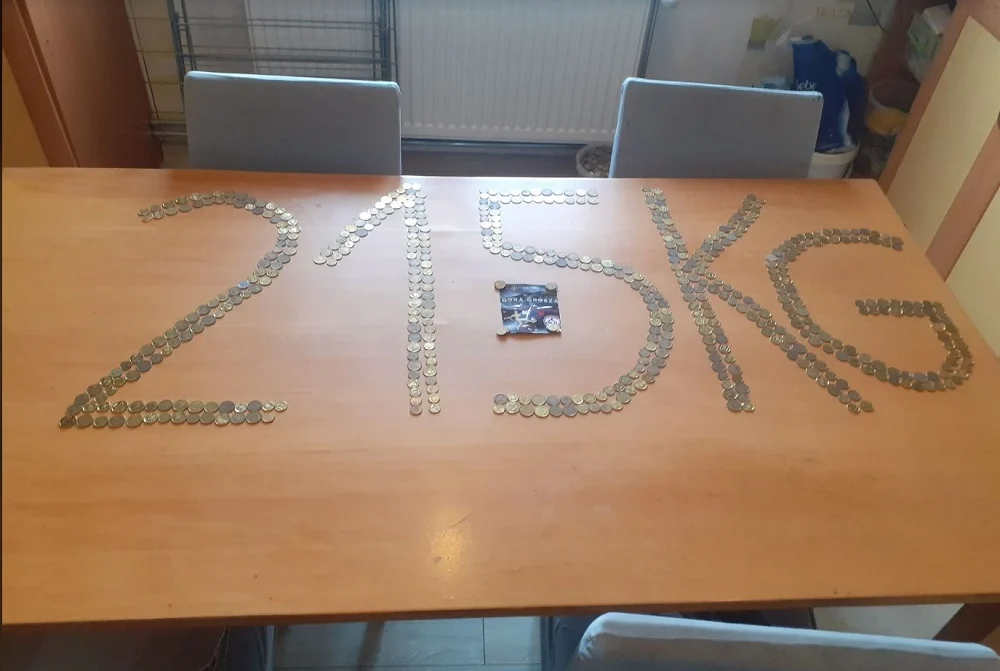 215 kilogramów groszy dla niepełnosprawnych kibiców Górnika Zabrze