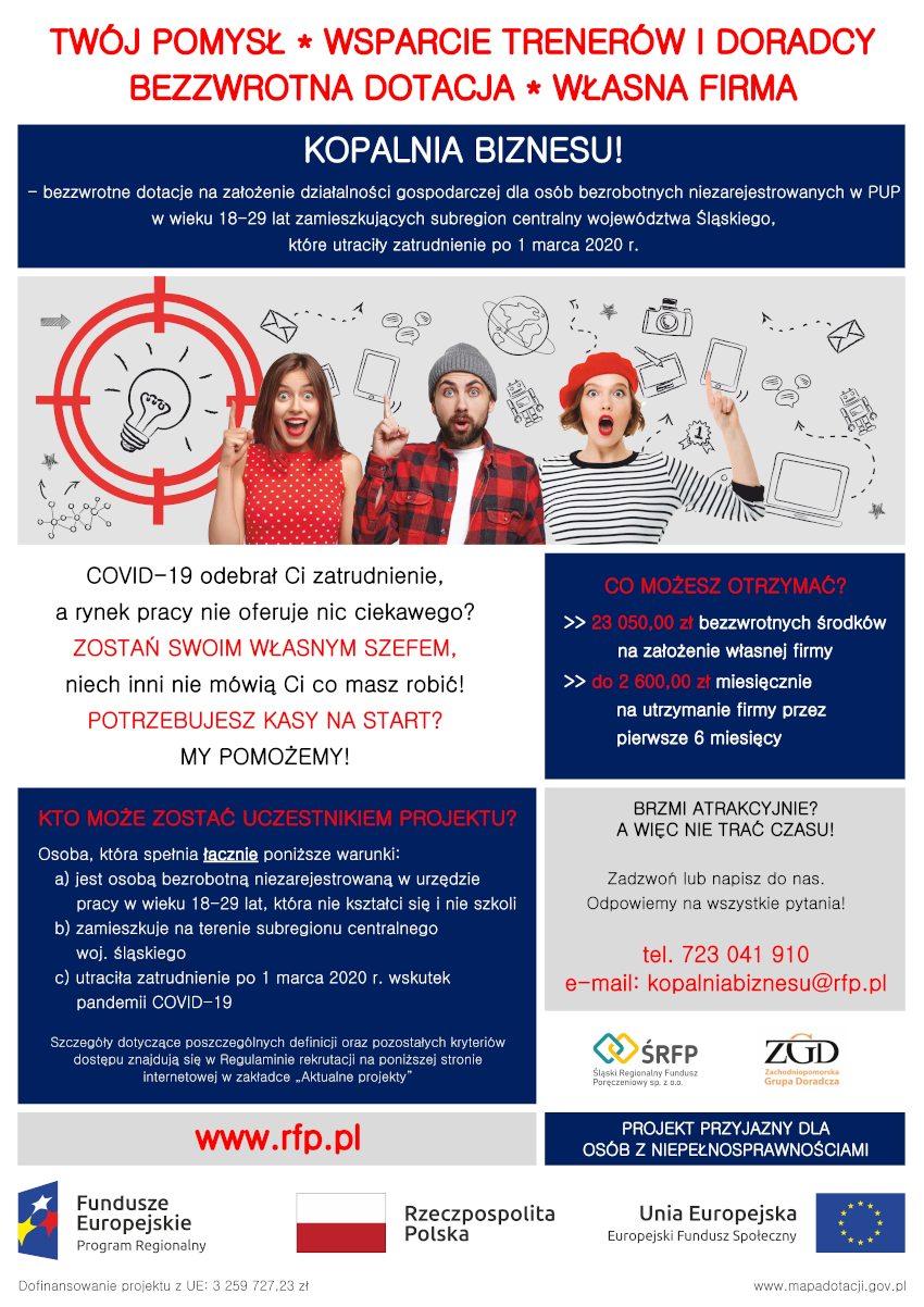 Bezzwrotne dotacje na rozpoczęcie działalności nawet do 38 650,00 zł. Zostań swoim szefem