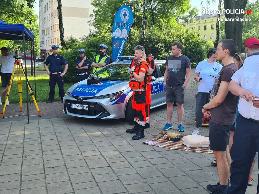 Piknik bezpieczeństwa 2021 z udziałem piekarskich policjantów