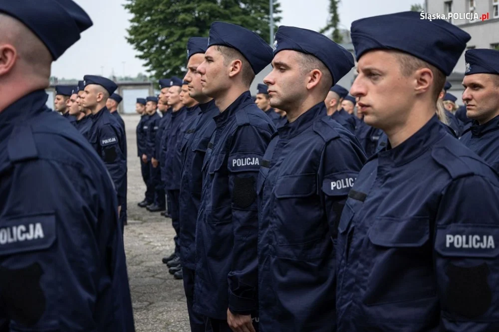 Nowi policjanci i oficerowie w śląskim garnizonie