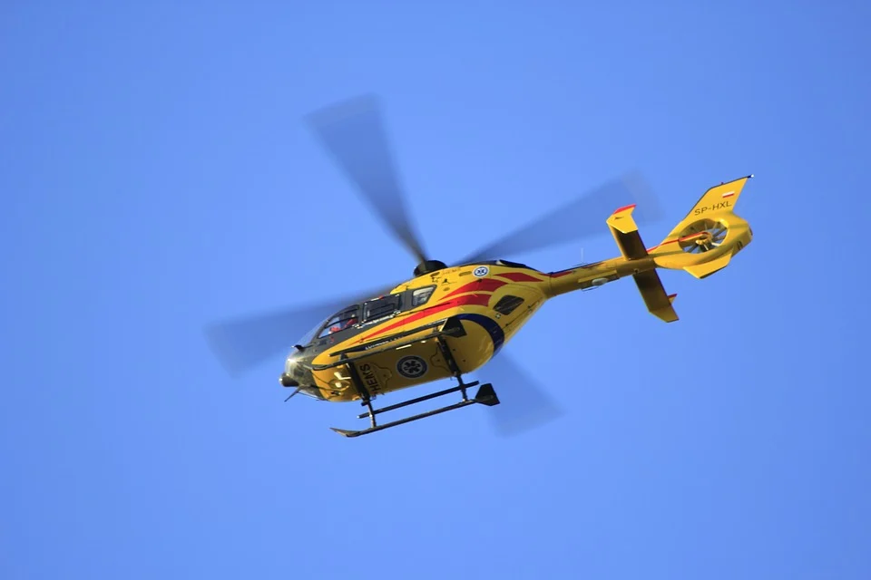 Helikopter LPR przetransportował rannego motocyklistę