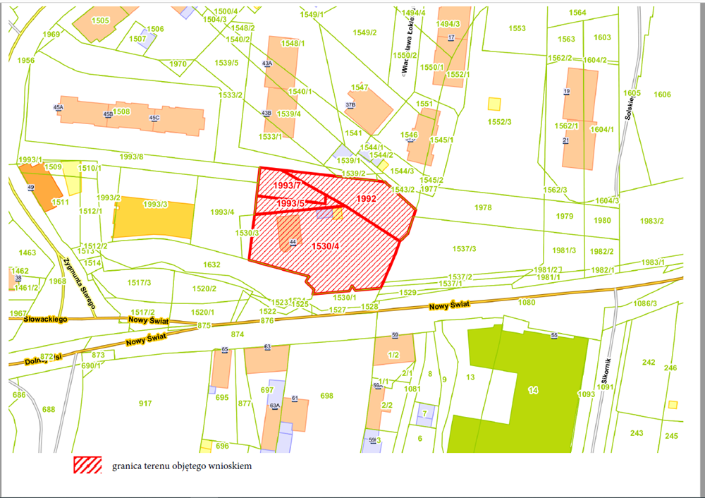 Zamieszczenie wniosku o ustalenie lokalizacji inwestycji mieszkaniowej i towarzyszącej