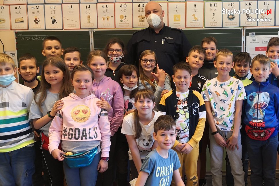 Sosnowieccy policjanci odwiedzili przedszkole
