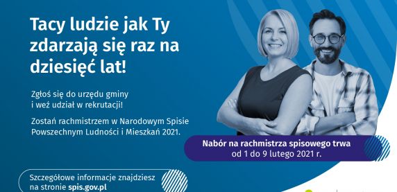 Dodatkowy nabór kandydatów na rachmistrzów spisowych
