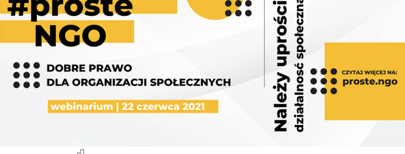 ProsteNGO - Myśl centralnie, działaj lokalnie - weź udział w webinarium