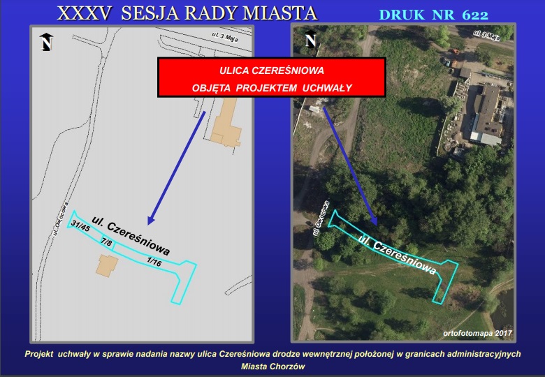W Chorzowie powstaną dwie nowe ulice to Porzeczkowa i Czereśniowa