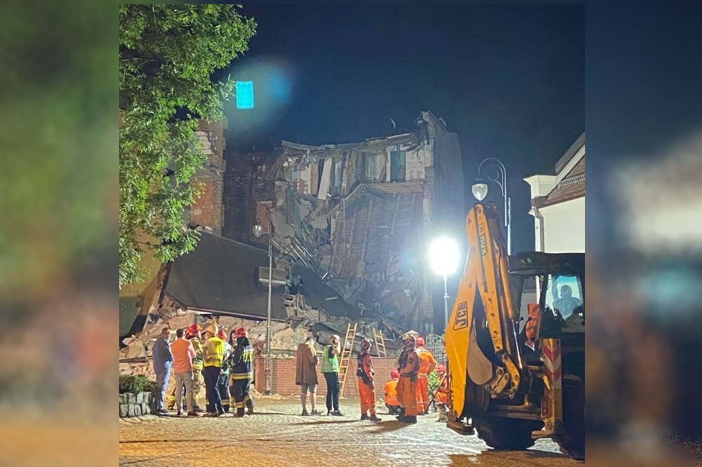Zakończyła się akcja poszukiwawcza na terenie zawalonego budynku przy ul. Dworcowej