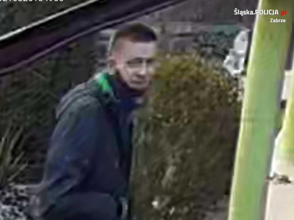 Wizerunek podejrzewanego o kradzież z włamaniem