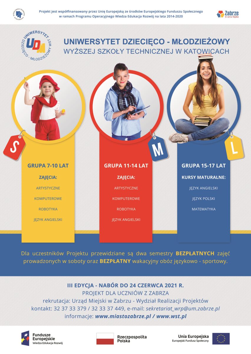 Ruszyła rekrutacja do III edycji projektu “Uniwersytet Dziecięco-Młodzieżowy”