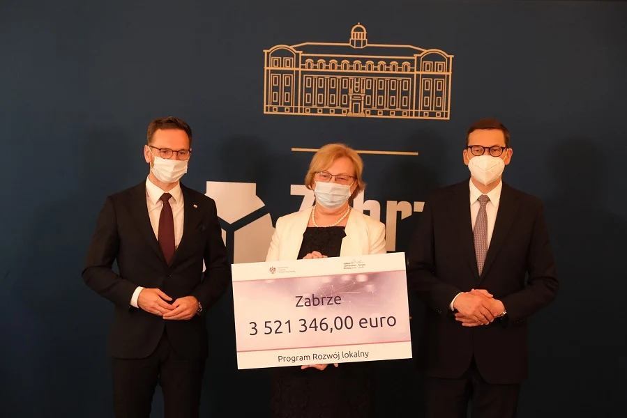 Premier Mateusz Morawiecki odwiedził Zabrze. Zapowiedział, że miasto otrzyma 3,5 mln euro!