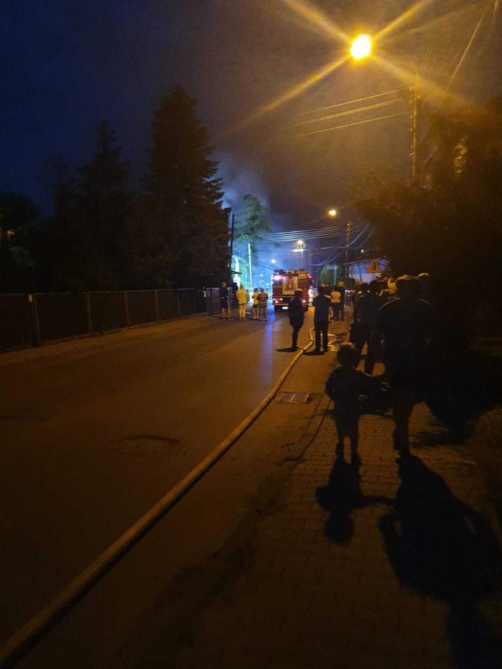 Pożar pustostanu w Bykowinie 2