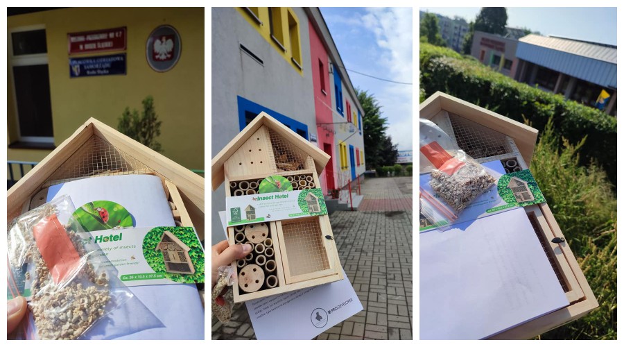 Ruszyła akcja rozdawania domków dla owadów dla rudzkich przedszkoli