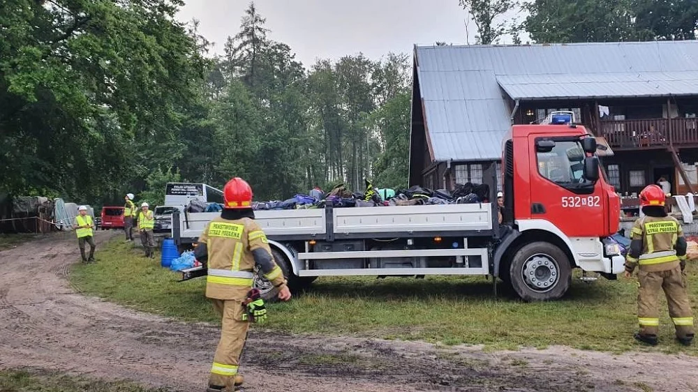 Harcerze z rudzkiego hufca ewakuowani z bazy żeglarskiej w miejscowości Wenecja