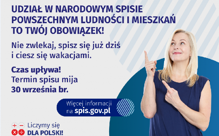 Do 30 września 2021 trwa obowiązkowy Narodowy Spis Powszechny Ludności i Mieszkań