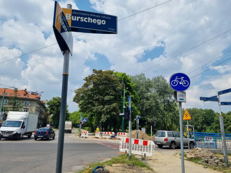ITS Tychy: zamknięcie skrzyżowania Andersa/Burschego dla ruchu