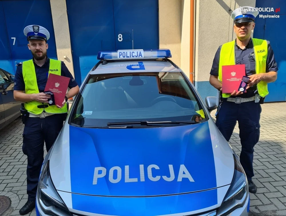 Mysłowiccy policjanci uhonorowani odznaką im. podkomisarza Policji Andrzeja Struja