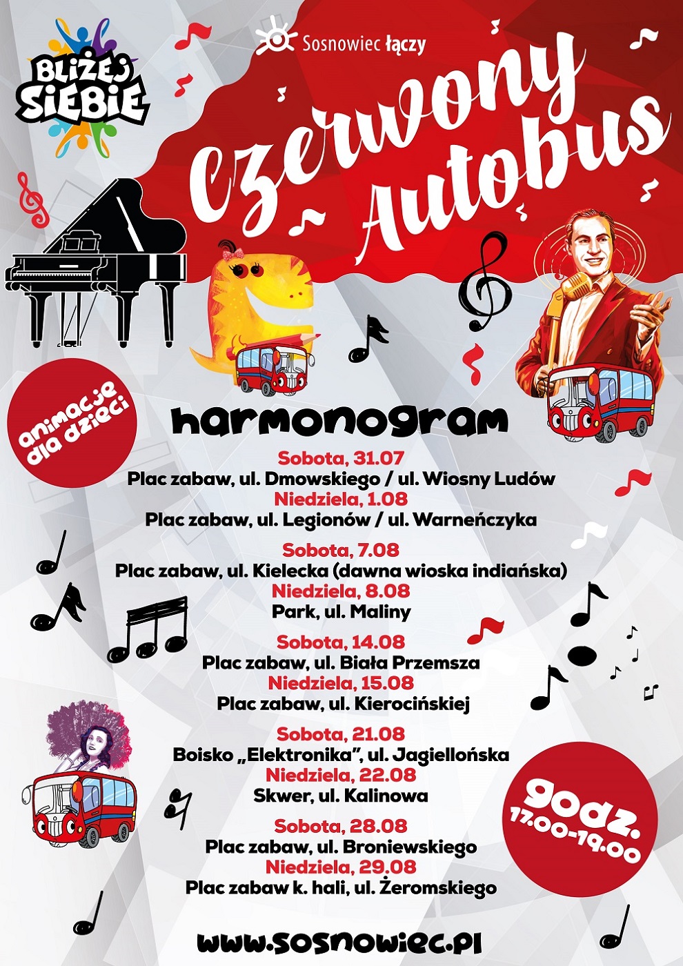 "Czerwony Autobus" w każdy wakacyjny weekend