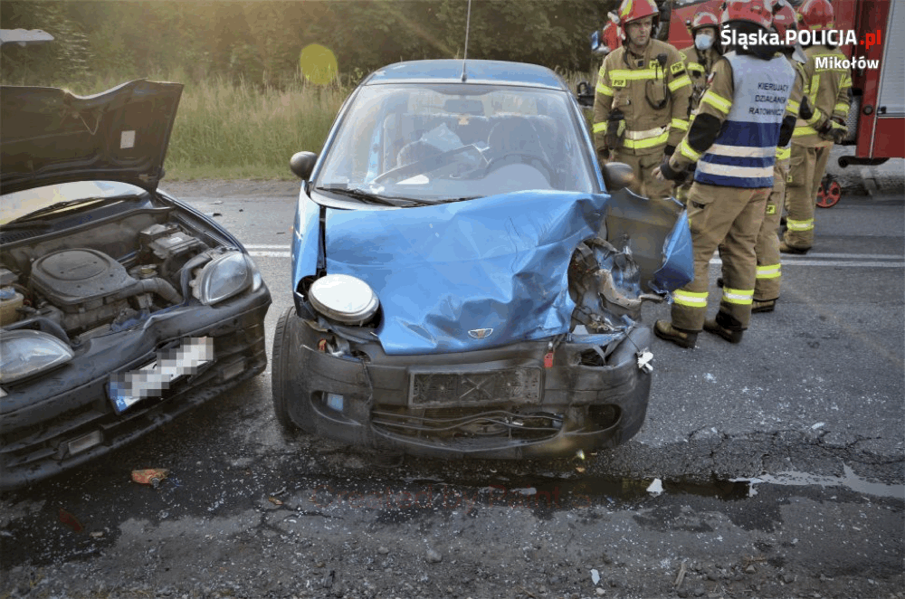 Wypadek samochodowy na mikołowskiej Wygodzie - sprawcą 83-latek