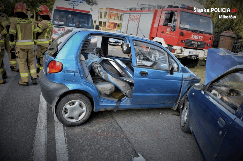 Wypadek samochodowy na mikołowskiej Wygodzie - sprawcą 83-latek